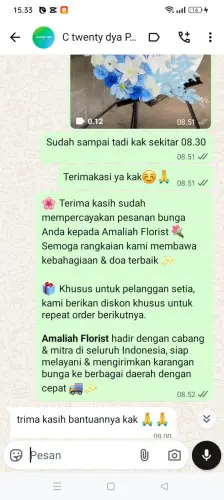 Testimonial Standing Flower cijeler